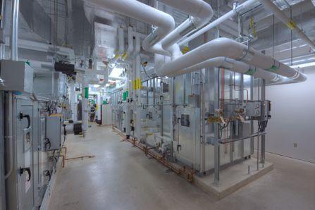 Temperature and moisture control room with different hvac systems