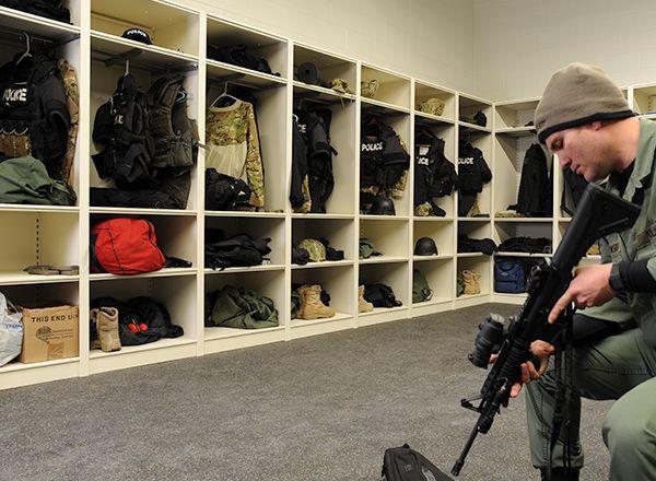 police tactical swat team equipment storage