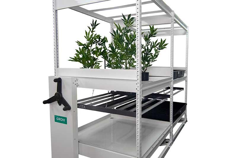 GROW mobile system with fake plants